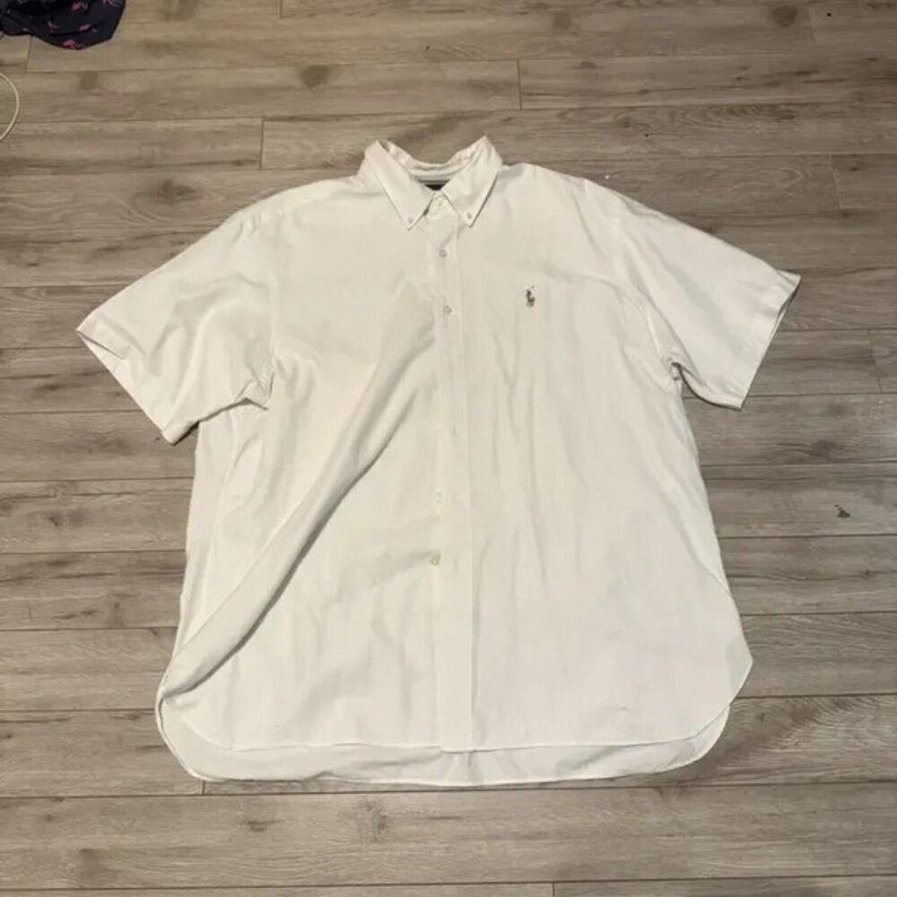 oversized polo ralph lauren button up short sleeve